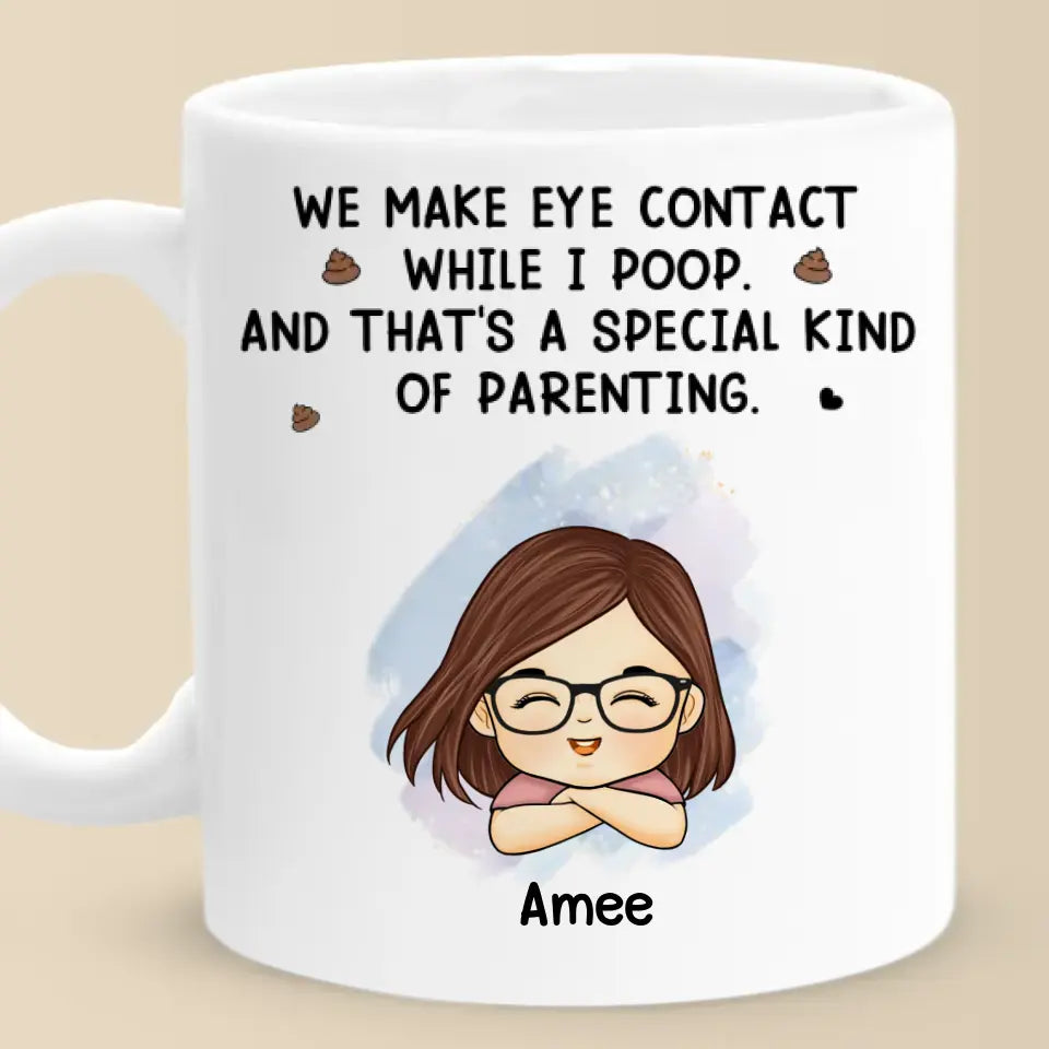 Le véritable amour, c'est parler par le regard ! Mug personnalisé pour la famille ! Cadeau pour les membres de la famille
