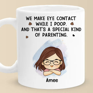 Le véritable amour, c'est parler par le regard ! Mug personnalisé pour la famille ! Cadeau pour les membres de la famille