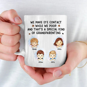 Le véritable amour, c'est parler par le regard ! Mug personnalisé pour la famille ! Cadeau pour les membres de la famille