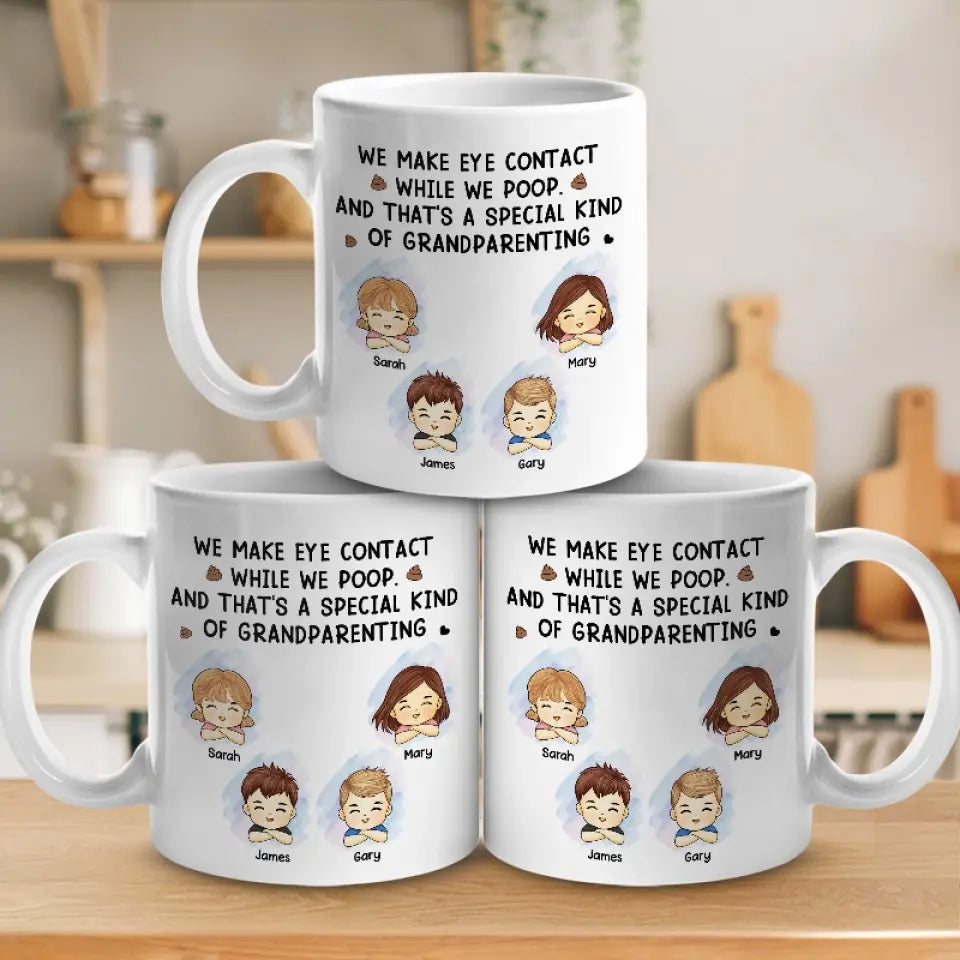 Le véritable amour, c'est parler par le regard ! Mug personnalisé pour la famille ! Cadeau pour les membres de la famille