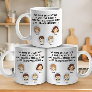 Le véritable amour, c'est parler par le regard ! Mug personnalisé pour la famille ! Cadeau pour les membres de la famille