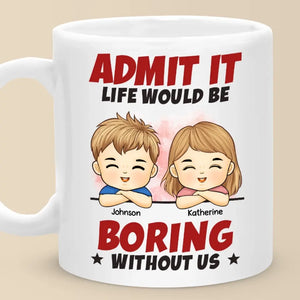L'amour fait la famille - Mug personnalisé pour la famille - Cadeau pour les membres de la famille