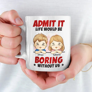 L'amour fait la famille - Mug personnalisé pour la famille - Cadeau pour les membres de la famille