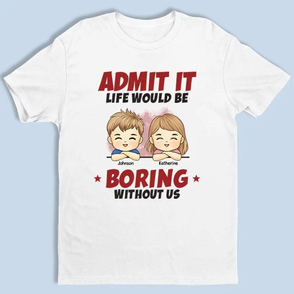 Nous sommes votre bonheur - T-shirt, sweat à capuche et sweat-shirt unisexe personnalisé pour la famille - Cadeau pour les membres de la famille