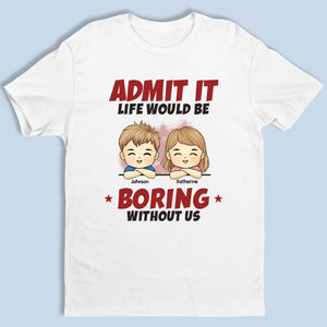 Nous sommes votre bonheur - T-shirt, sweat à capuche et sweat-shirt unisexe personnalisé pour la famille - Cadeau pour les membres de la famille