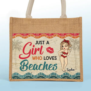 Vacances d'été - Sacs fourre-tout personnalisés pour meilleures amies, sacs fourre-tout en jute, sacs de plage - Cadeau pour meilleures amies, meilleures amies, sœurs