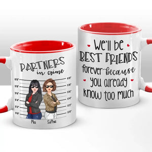 Nous serons les meilleurs amis pour toujours - Tasse personnalisée avec accents personnalisés Bestie - Cadeau pour les meilleures amies, BFF, sœurs
