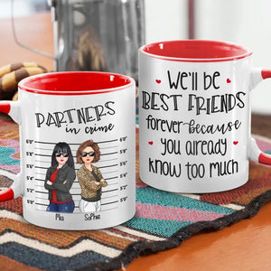 Nous serons les meilleurs amis pour toujours - Tasse personnalisée avec accents personnalisés Bestie - Cadeau pour les meilleures amies, BFF, sœurs