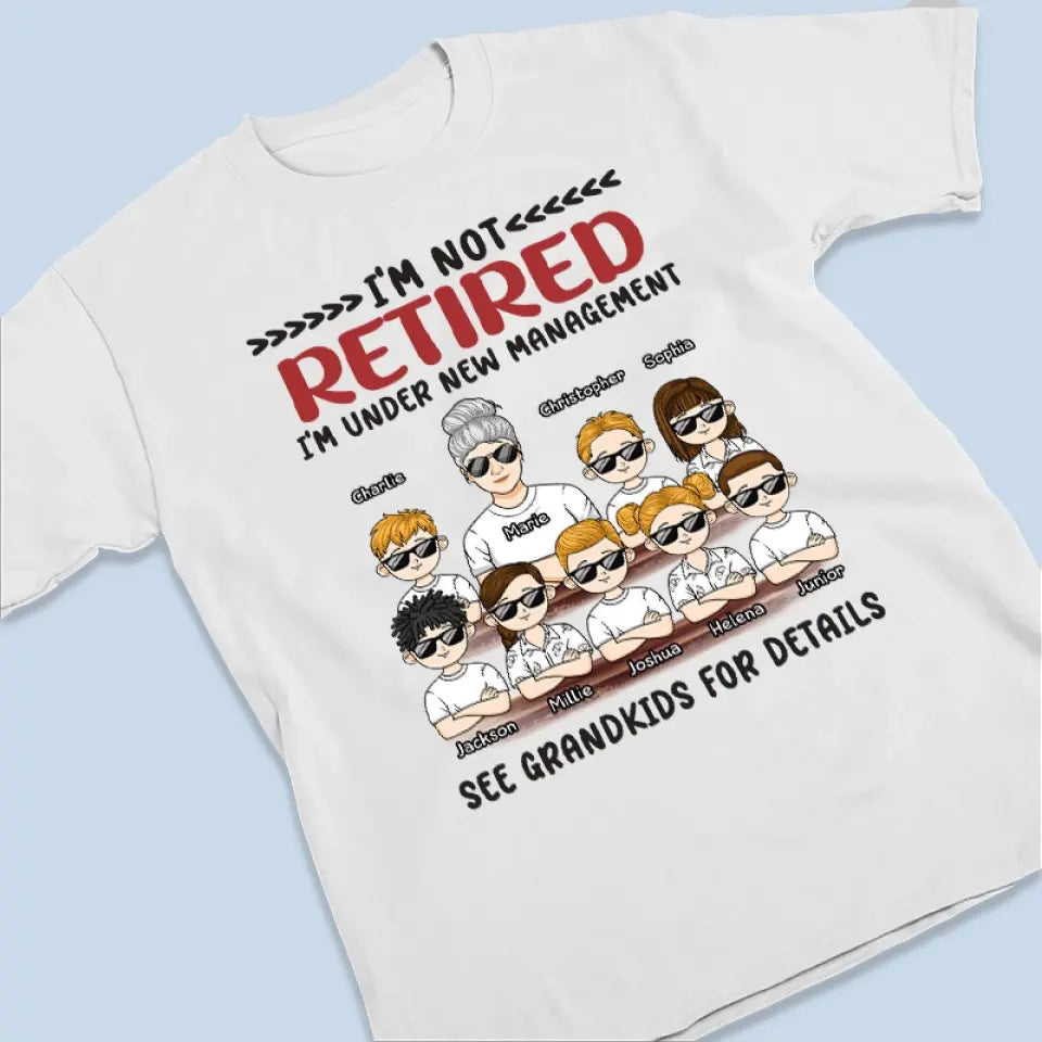 Je suis sous une nouvelle direction - T-shirt unisexe personnalisé, sweat à capuche, sweat-shirt - Cadeau pour grand-mère