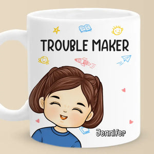 Double problème pour les parents - Tasse personnalisée pour la famille - Cadeau pour les membres de la famille
