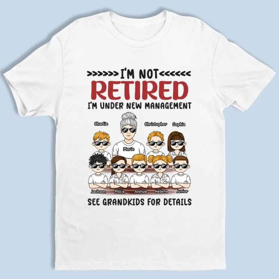 Je suis sous une nouvelle direction - T-shirt unisexe personnalisé, sweat à capuche, sweat-shirt - Cadeau pour grand-mère