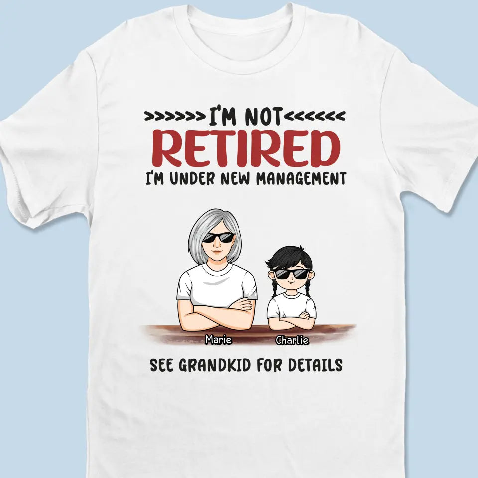 Je suis sous une nouvelle direction - T-shirt unisexe personnalisé, sweat à capuche, sweat-shirt - Cadeau pour grand-mère