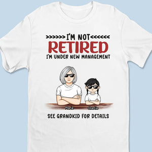 Je suis sous une nouvelle direction - T-shirt unisexe personnalisé, sweat à capuche, sweat-shirt - Cadeau pour grand-mère