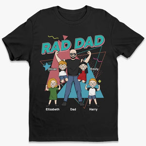 Rad Dad - T-shirt, sweat à capuche et sweat-shirt unisexe personnalisé pour la famille - Cadeau pour papa