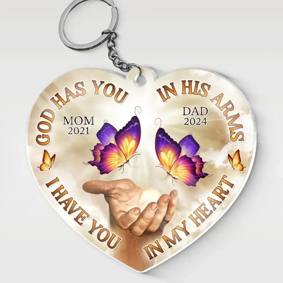 Nous ne nous séparons que pour nous revoir - Porte-clés personnalisé en acrylique - Cadeau de condoléances pour les membres de la famille