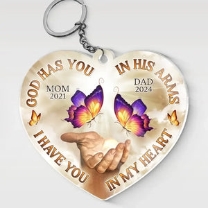 Nous ne nous séparons que pour nous revoir - Porte-clés personnalisé en acrylique - Cadeau de condoléances pour les membres de la famille