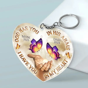 Nous ne nous séparons que pour nous revoir - Porte-clés personnalisé en acrylique - Cadeau de condoléances pour les membres de la famille
