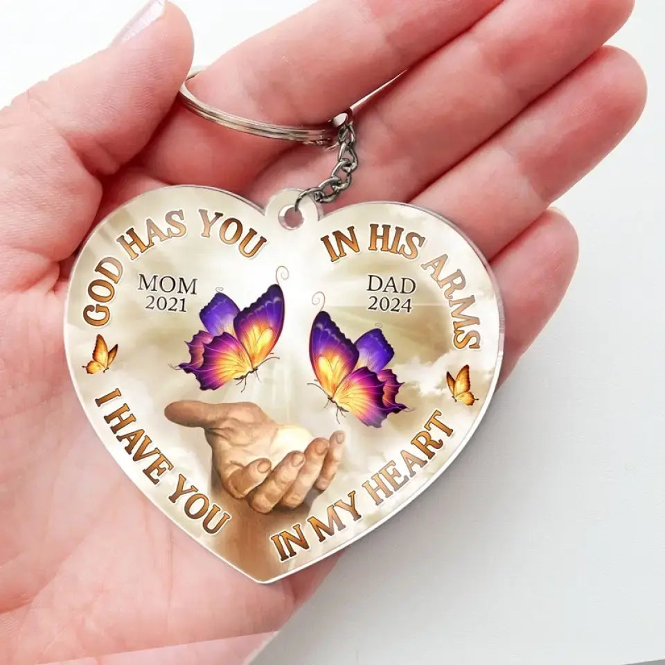 Nous ne nous séparons que pour nous revoir - Porte-clés personnalisé en acrylique - Cadeau de condoléances pour les membres de la famille