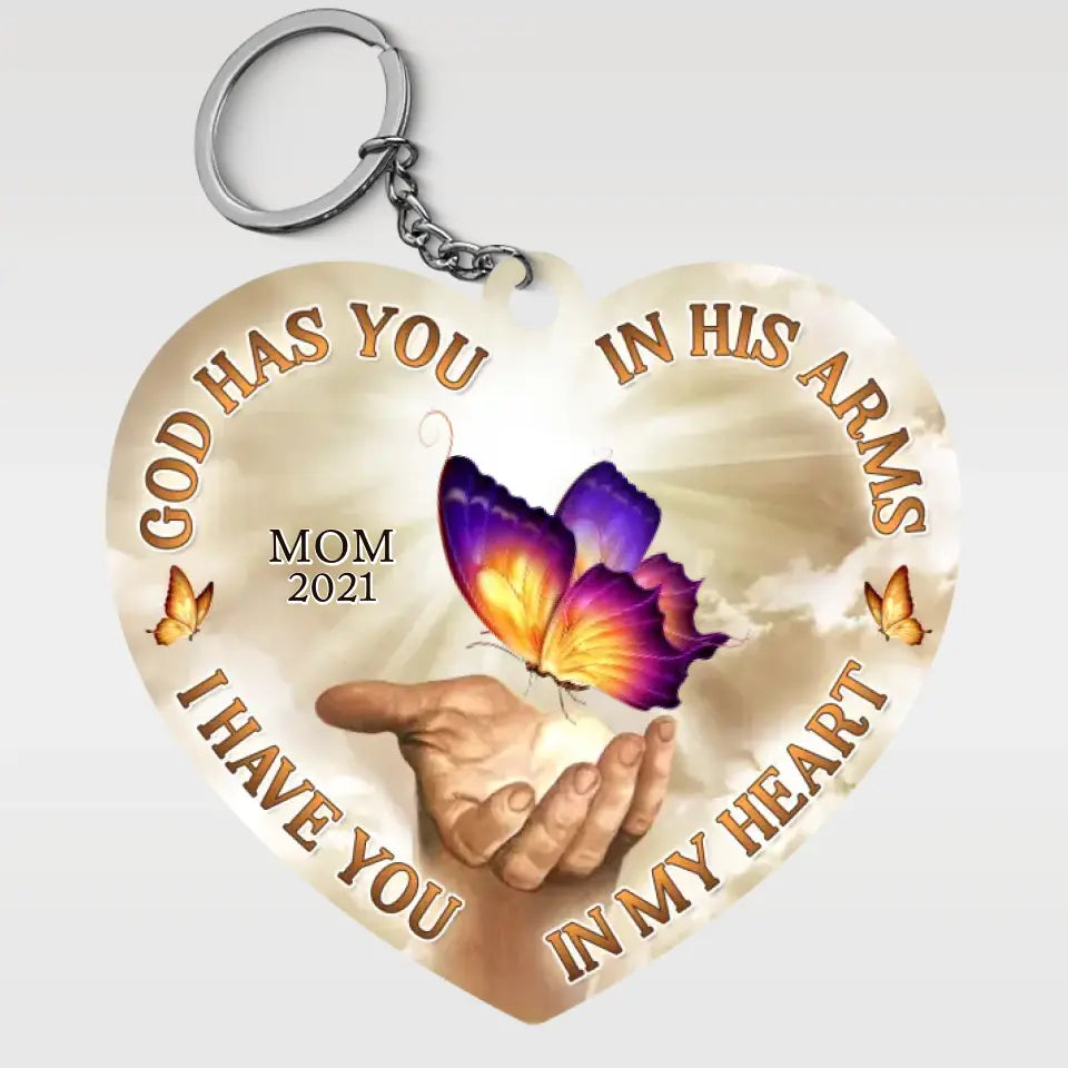 Nous ne nous séparons que pour nous revoir - Porte-clés personnalisé en acrylique - Cadeau de condoléances pour les membres de la famille