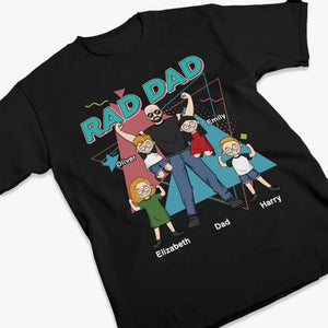 Rad Dad - T-shirt, sweat à capuche et sweat-shirt unisexe personnalisé pour la famille - Cadeau pour papa