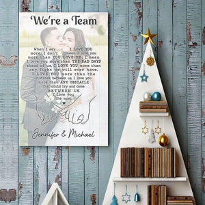 Photo personnalisée « Je t'aime le plus » - Affiche verticale personnalisée pour couple - Cadeau pour mari et femme, anniversaire