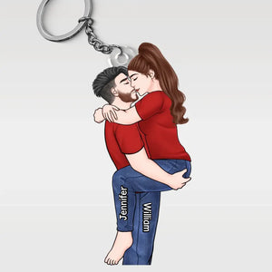 Tu fais partie de mon existence, de moi-même - Porte-clés personnalisé en acrylique pour couple - Cadeau pour mari et femme, anniversaire
