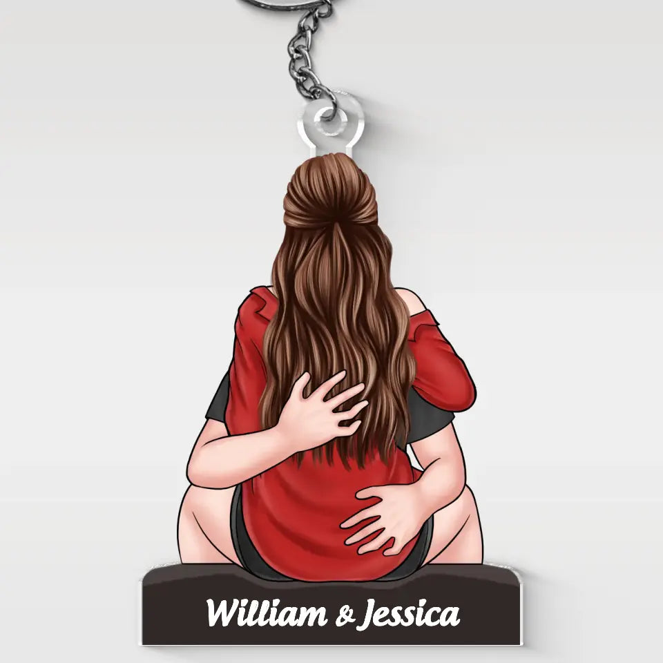 Tu es mon partenaire de crime, mon partenaire pour la vie - Porte-clés personnalisé en acrylique pour couple - Cadeau pour mari et femme, anniversaire