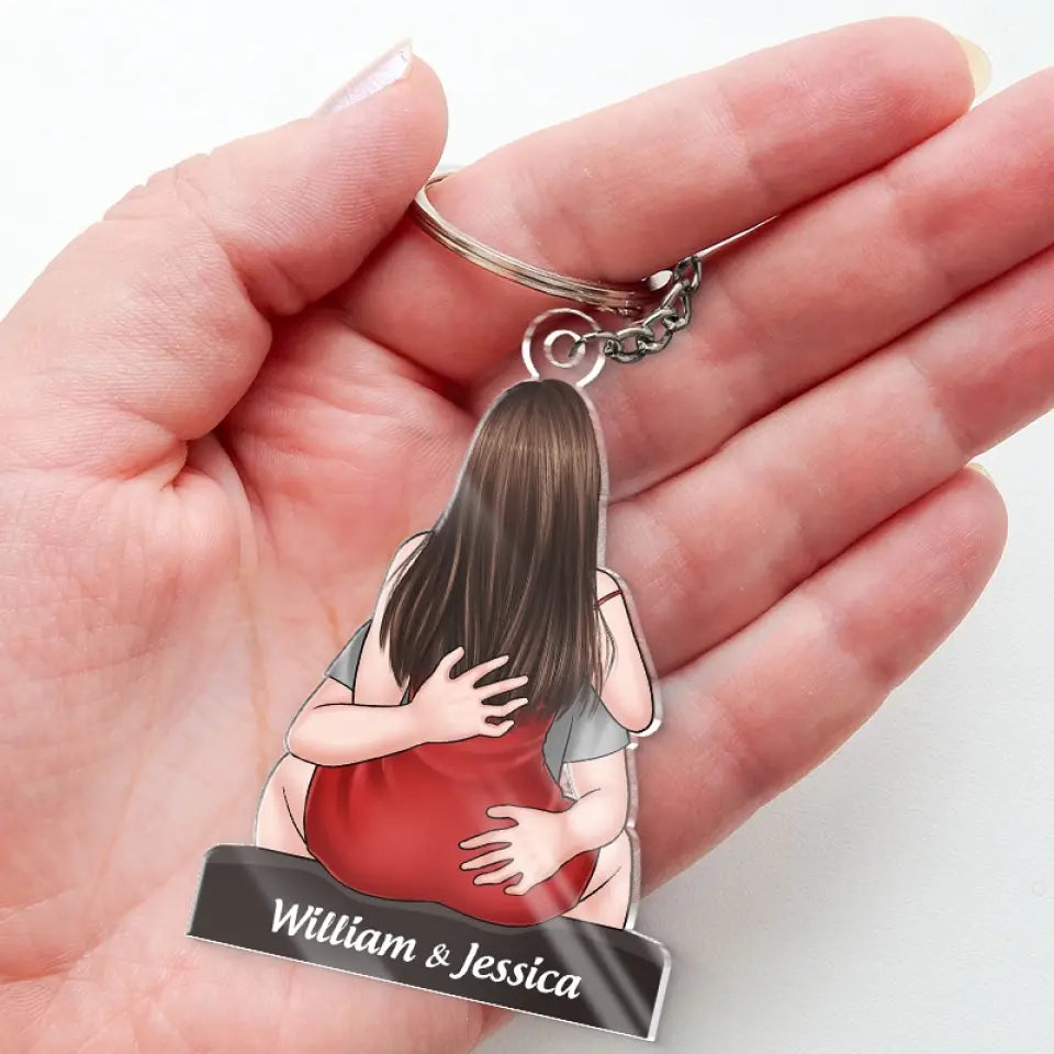 Tu es mon partenaire de crime, mon partenaire pour la vie - Porte-clés personnalisé en acrylique pour couple - Cadeau pour mari et femme, anniversaire