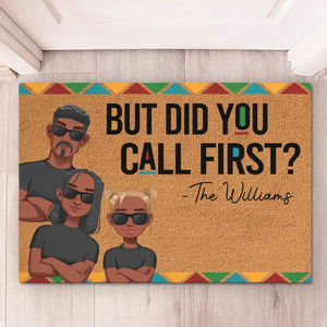 Passer du temps en famille est un cadeau - Tapis décoratif personnalisé pour la maison - Cadeau de pendaison de crémaillère pour les membres de la famille