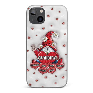 L'amour d'une mère est sans limites - Coque de téléphone transparente personnalisée avec effet gonflé en 3D - Cadeau pour maman et grand-mère