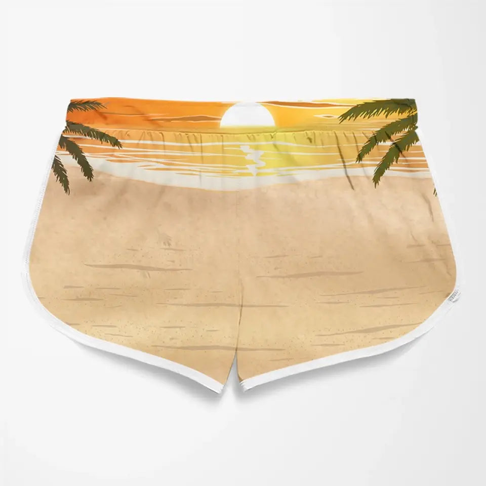 Short de plage hawaïen personnalisé avec photo « Si perdu, retournez à votre chéri » - Cadeau de vacances d'été, cadeau d'anniversaire pour mari et femme