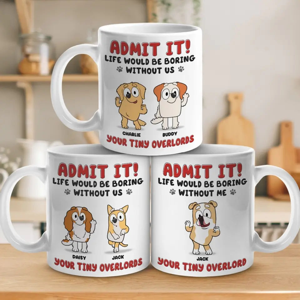 Les bisous du chiot arrangent tout ! Mug personnalisé pour chien ! Cadeau pour les propriétaires et les amoureux des animaux