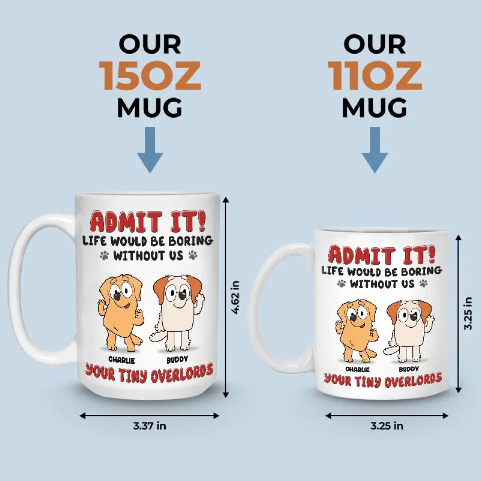 Les bisous du chiot arrangent tout ! Mug personnalisé pour chien ! Cadeau pour les propriétaires et les amoureux des animaux