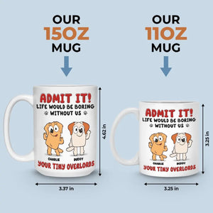 Les bisous du chiot arrangent tout ! Mug personnalisé pour chien ! Cadeau pour les propriétaires et les amoureux des animaux