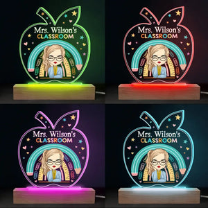 Tu appartiens à cet endroit - Lampe LED 3D personnalisée pour enseignant - Cadeau pour enseignant