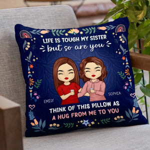 Les frères sont nés pour déranger leurs sœurs - Coussin personnalisé pour la famille - Cadeau pour les membres de la famille, les frères et sœurs
