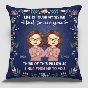 Les frères sont nés pour déranger leurs sœurs - Coussin personnalisé pour la famille - Cadeau pour les membres de la famille, les frères et sœurs