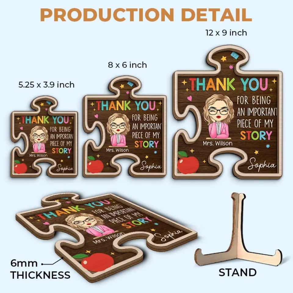 Il faut un grand cœur pour façonner les petits esprits - Plaque en bois personnalisée à 2 couches avec support pour enseignant - Cadeau pour enseignant