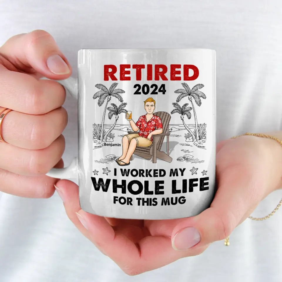 Retraite La plus longue pause-café du monde - Tasse personnalisée - Appréciation, cadeau de retraite pour collègues, amis de travail, collègues