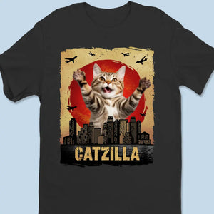T-shirt, sweat à capuche et sweat-shirt unisexe personnalisé avec photo « King Of Pawster » pour chat – Cadeau pour propriétaires et amoureux des animaux