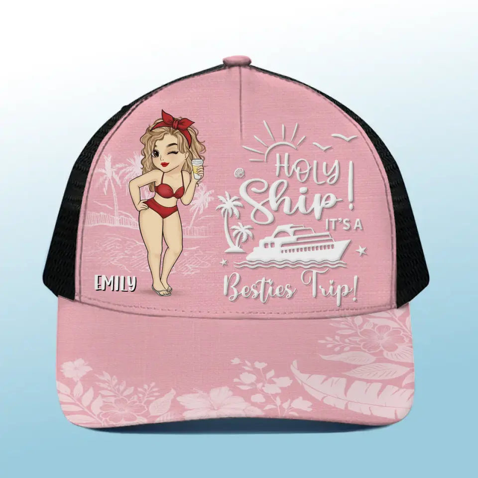 C'est un voyage entre filles ! - Casquette de baseball personnalisée avec dos en maille, casquette de camionneur de baseball - Cadeau de vacances d'été pour meilleures amies, meilleures amies et sœurs