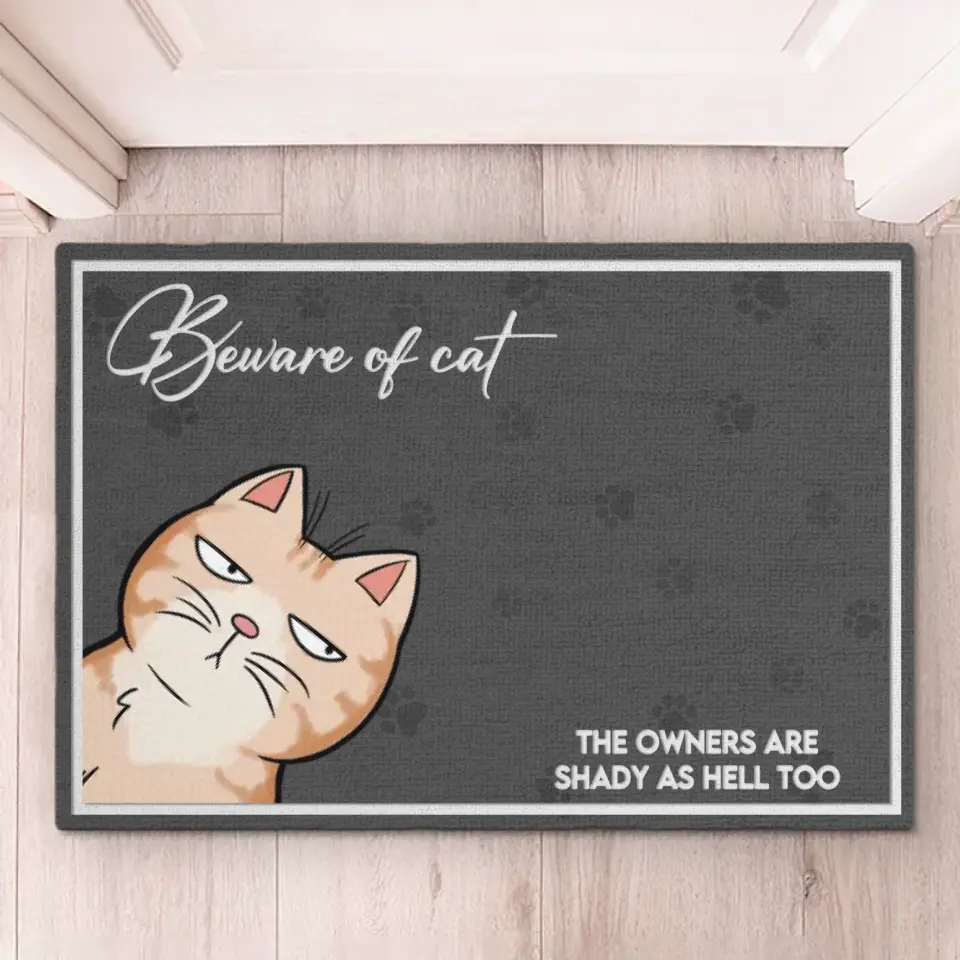 Notre amour est parfait - Tapis décoratif personnalisé pour chien et chat - Cadeau de pendaison de crémaillère pour les amoureux des animaux