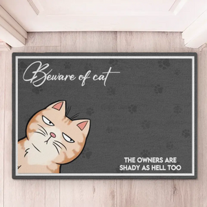 Notre amour est parfait - Tapis décoratif personnalisé pour chien et chat - Cadeau de pendaison de crémaillère pour les amoureux des animaux