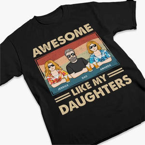 Une fille est un cadeau d'amour - T-shirt, sweat à capuche et sweat-shirt unisexe personnalisé pour la famille - Cadeau pour papa