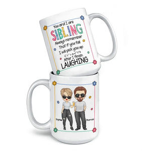 Toi et moi sommes frères et sœurs - Tasse personnalisée pour la famille - Cadeau pour les membres de la famille, les frères et sœurs