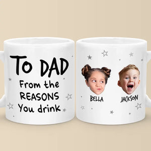 Photo personnalisée : La famille est l'un des chefs-d'œuvre de la nature - Mug personnalisé pour la famille - Cadeau pour les membres de la famille