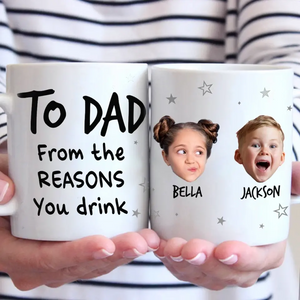 Photo personnalisée : La famille est l'un des chefs-d'œuvre de la nature - Mug personnalisé pour la famille - Cadeau pour les membres de la famille