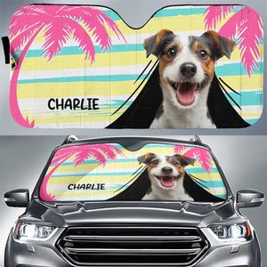 Les animaux de compagnie comprennent le langage de l'amour - Pare-soleil personnalisé pour pare-brise de voiture, protection de vitre de voiture - Cadeau de vacances d'été pour propriétaires et amoureux des animaux