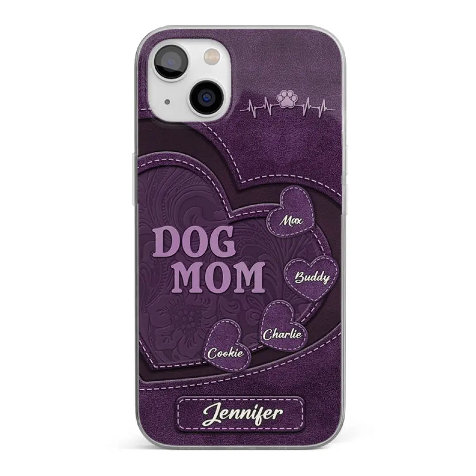 Je te garde à jamais dans mon cœur ! Coque de téléphone transparente personnalisée pour chien et chat ! Cadeau pour les propriétaires et les amoureux des animaux.
