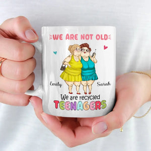Nous sommes des adolescents recyclés - Mug personnalisé Bestie - Cadeau pour meilleures amies, meilleures amies, sœurs